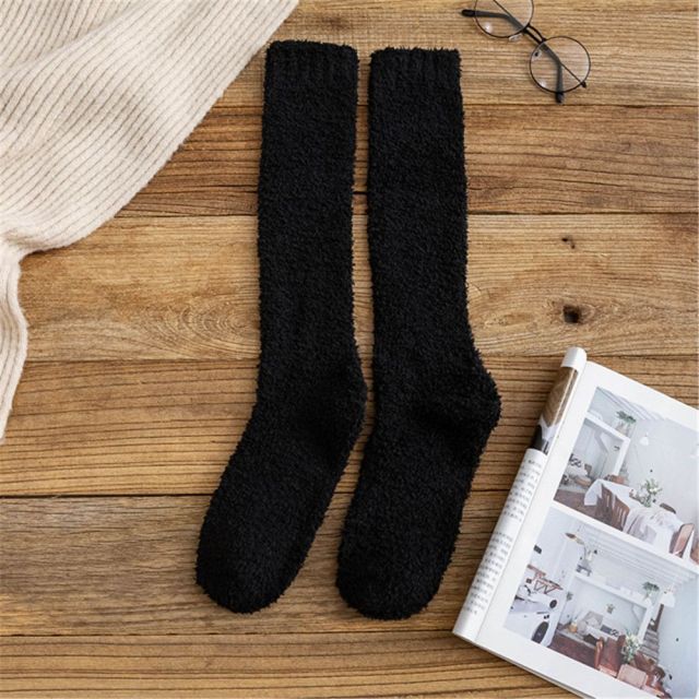 Women Slippers Home Socks Christmas Cartoon Elk Floor Socks Plush Velvet Non-slip Carpet Fluffy Warm Socks