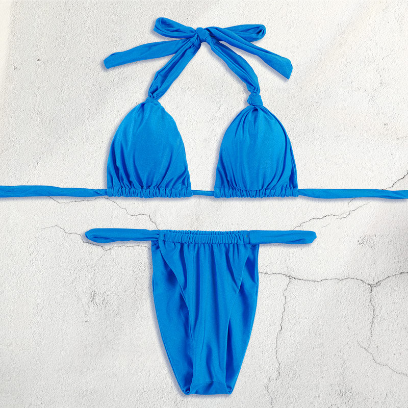 COOBBU Push Up Sexy Bikinis Swimwear White Swimsuit Women Bikini Set High Cut Bathing Suit Pleated Bikini Set Beach Wear