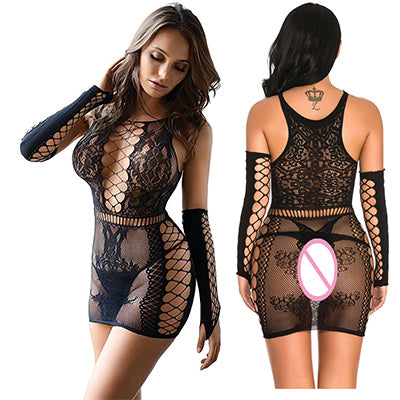 Porno Sexy Lingerie Lenceria Sensual Mujer Babydolls Lenceria Mujer Erotic Langerie Feminina Lenceria Fishnet Dress