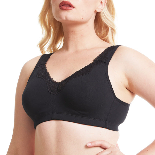 Bra Plus Size Underwear Cotton Full Large Cup Seamless Wireless Ultra-thin Women Bras Minimizer Brassiere