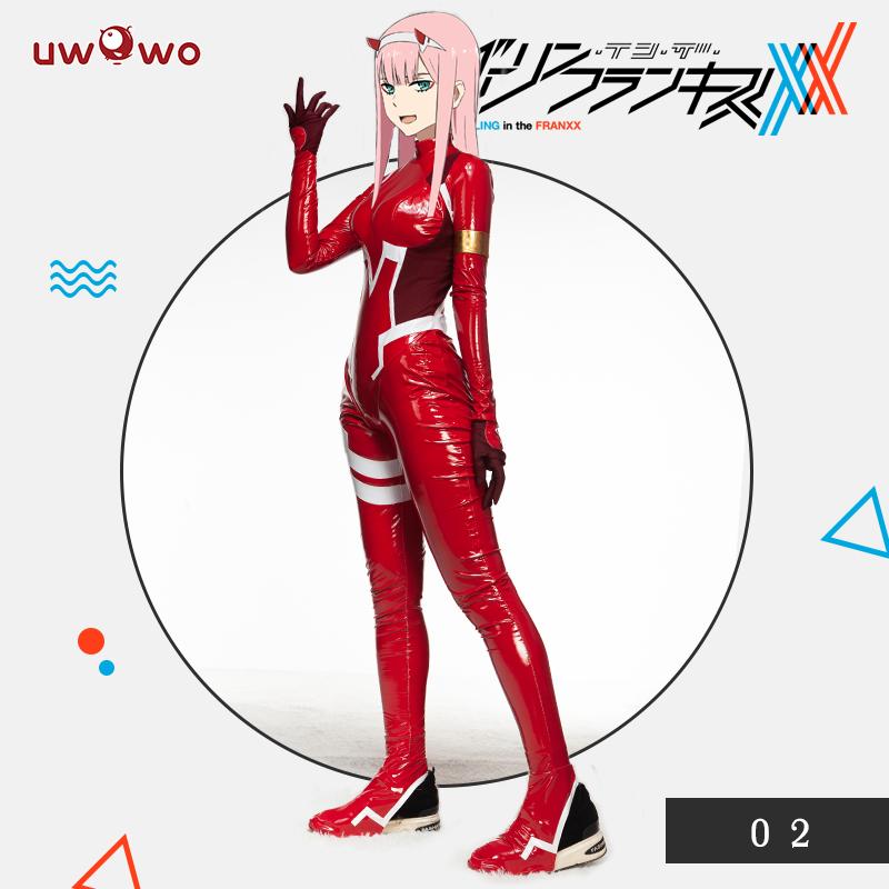 Sexy Cosplay 002 Bodysuit  Anime DARLING in the FRANXX  02 Zero Two Costumes CODE Plug Suit