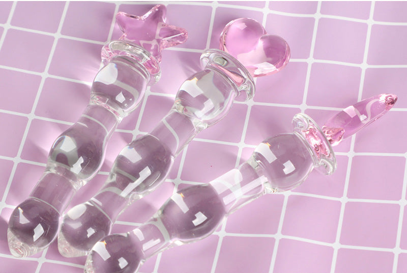 High-grade Crystal Glass Dildo Penis Glass Beads Anal Plug Butt Plug Sex Toys For Man Woman Couples Vaginal And Anal Stimulation