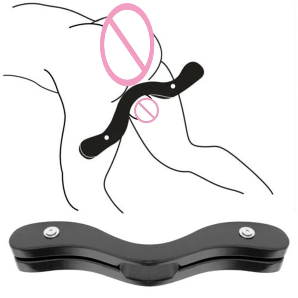 Adult Sex Toys For Men BDSM Bondage Ankle Cuffs The Humbler CBT Cock Rings Cock Cage Torture Ball Scrotum Stretcher Scrotal Lock