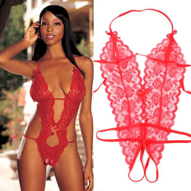 Porno Lingerie Sexy Erotic Underwear For Women Christmas Costume Open Croth Bodysuit Babydoll Exotic Apparel Chemise Sleepwear
