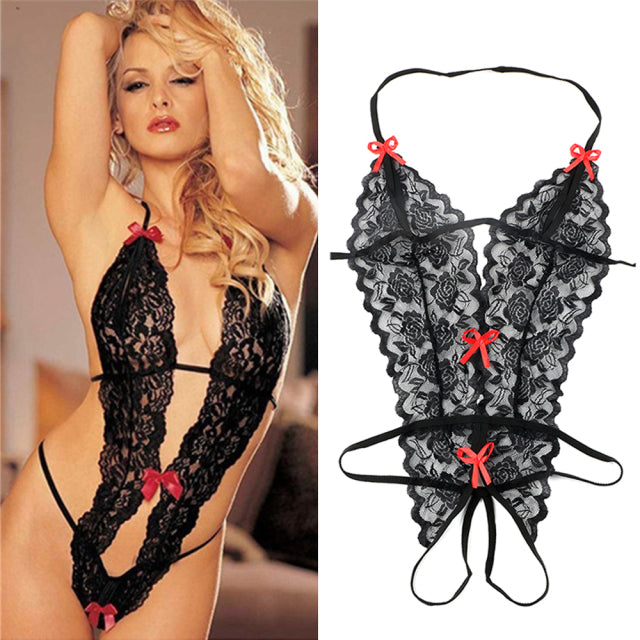 Porno Lingerie Sexy Erotic Underwear For Women Christmas Costume Open Croth Bodysuit Babydoll Exotic Apparel Chemise Sleepwear