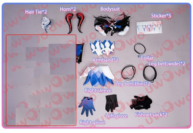 UWOWO NSFW Genshin Impact Fanart Succubus Ganyu Cosplay Costume Sexy Cos Outfit