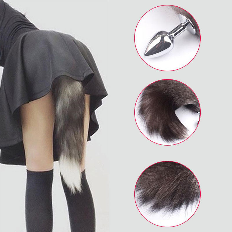 Sexy Fox Tail Anal Plug Anal Sex Toys For Women Metal Butt Plug Cosplay Sex Games for Couple Flirting Dildo Goods For adults 18