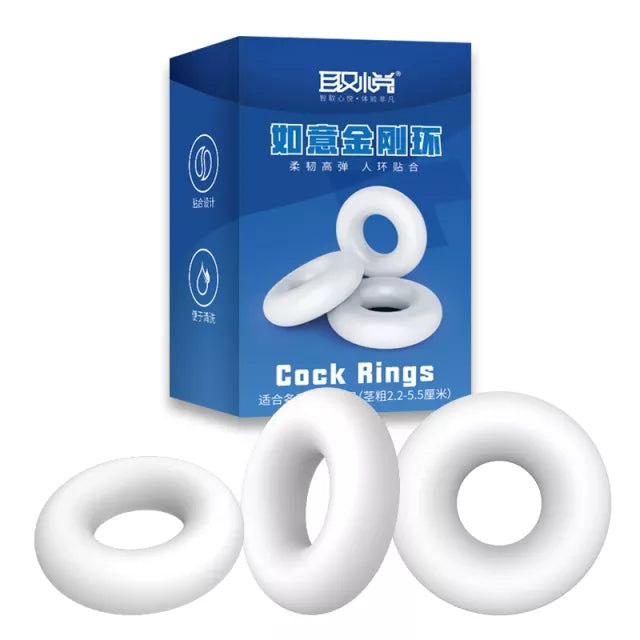 Penis Ring Reusable Silicone Semen Cock Ring Penis Enlargement Delayed Ejaculation Sex Toys For Men