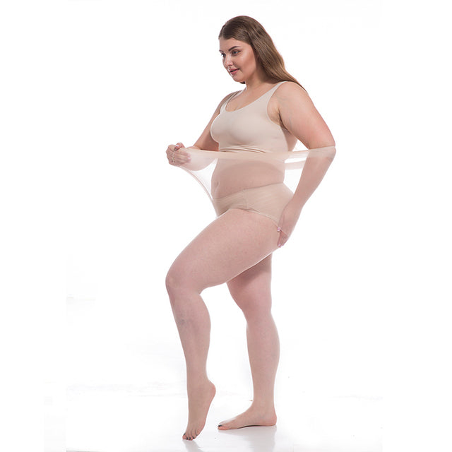 Extra large size super elastic summer thin stockings women pantyhose anti-hook silk hiding sexy woman Plus Size stockings