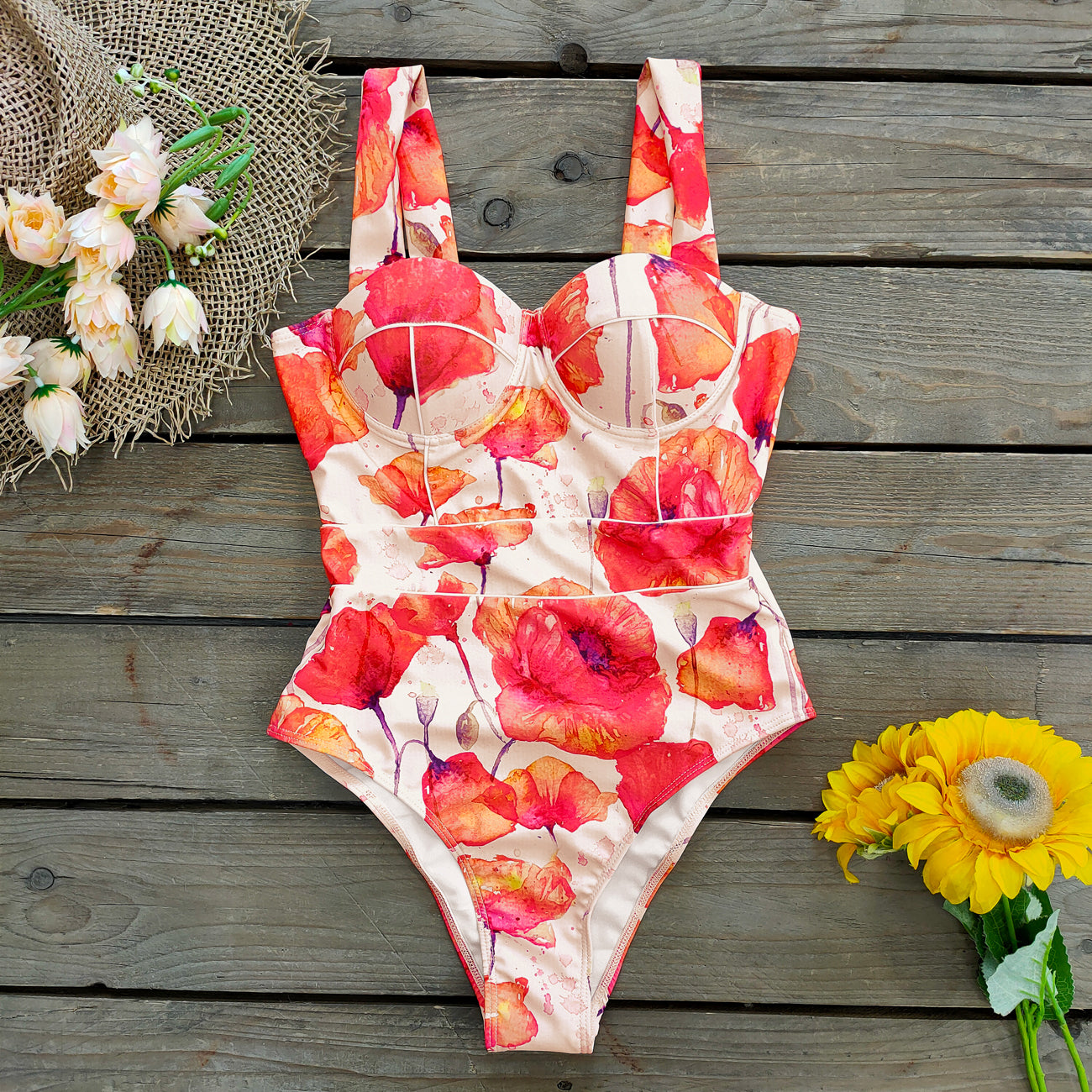 Ashgaily New One Piece Swimsuit Sexy Cartoon Printed Swimwear Women Bathing Suit Beach Backless Monokini Swimsuit Female