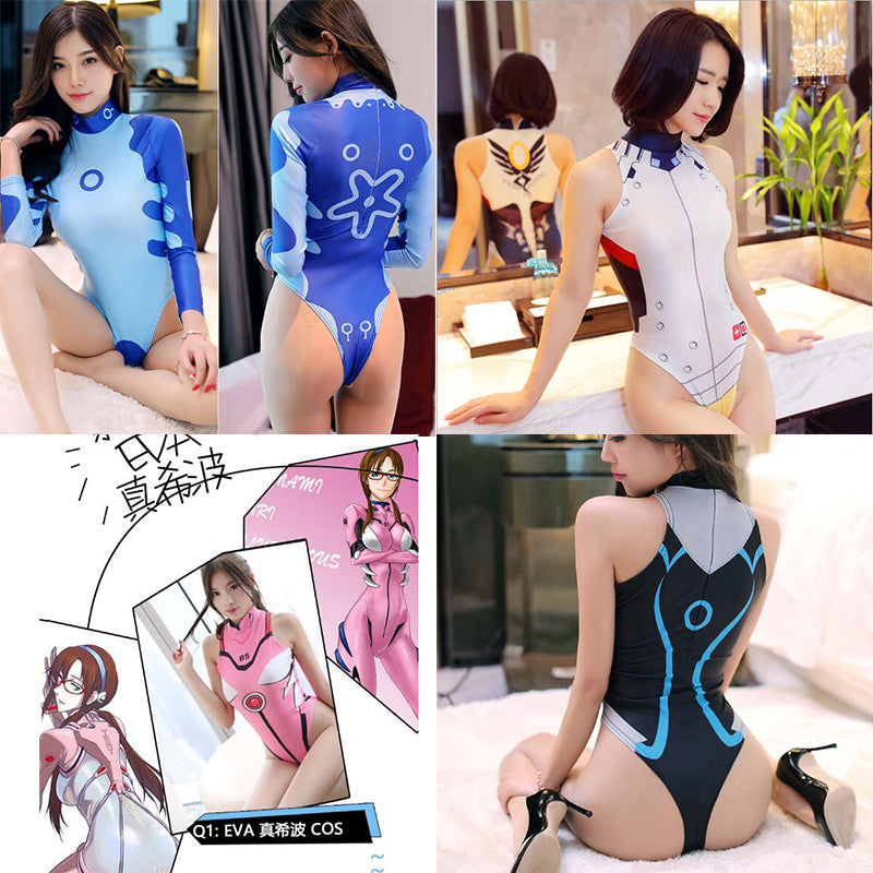 Anime cosplay swimsui tankini swimsuits Women/Girls Sexy Bikini Swimwear Bodysuit 3D printin Jumpsuits Cosplay Costumes