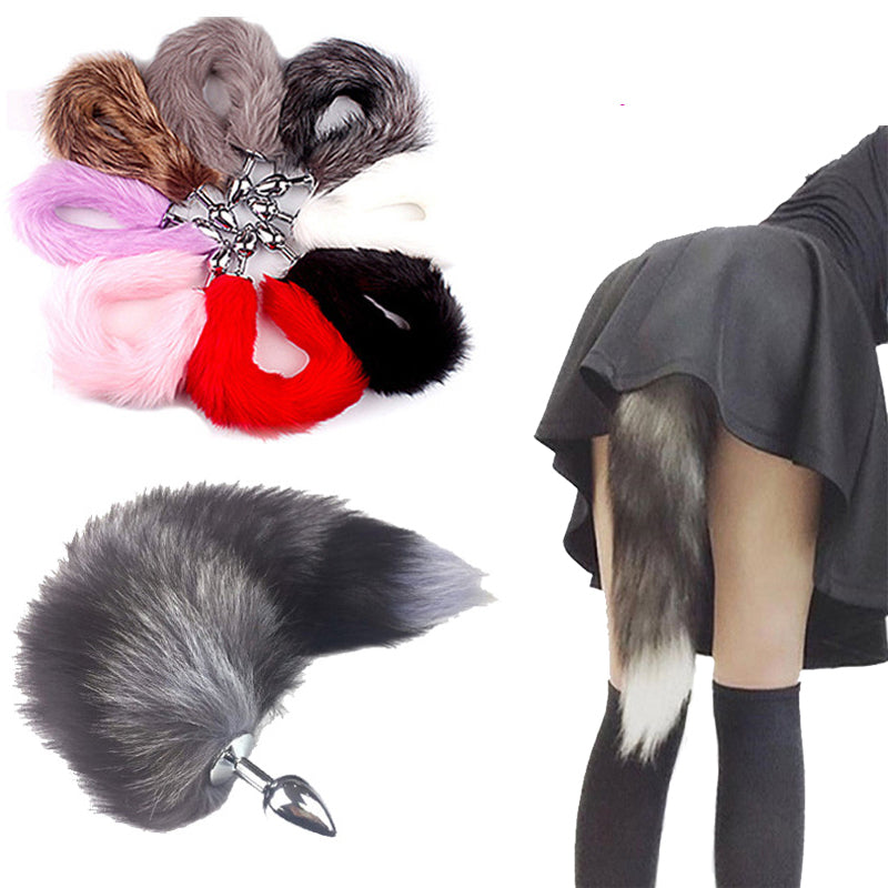 Sexy Fox Tail Anal Plug Anal Sex Toys For Women Metal Butt Plug Cosplay Sex Games for Couple Flirting Dildo Goods For adults 18