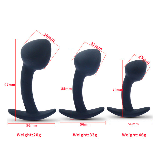 Silicone anal butt plug wearable stimulation ball dildo prostate massage penis fake insert G spot unisex toy for man women