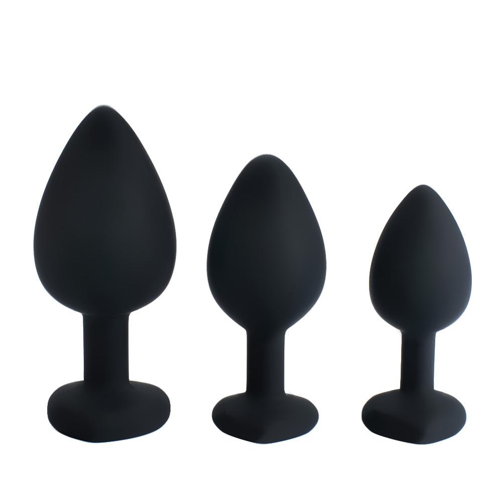 Silicone Heart Anal Plug Sex Toys Prostate Massager Anus For Women Man Couple Gay Removable Jewel Decoration Butt Plug Feather