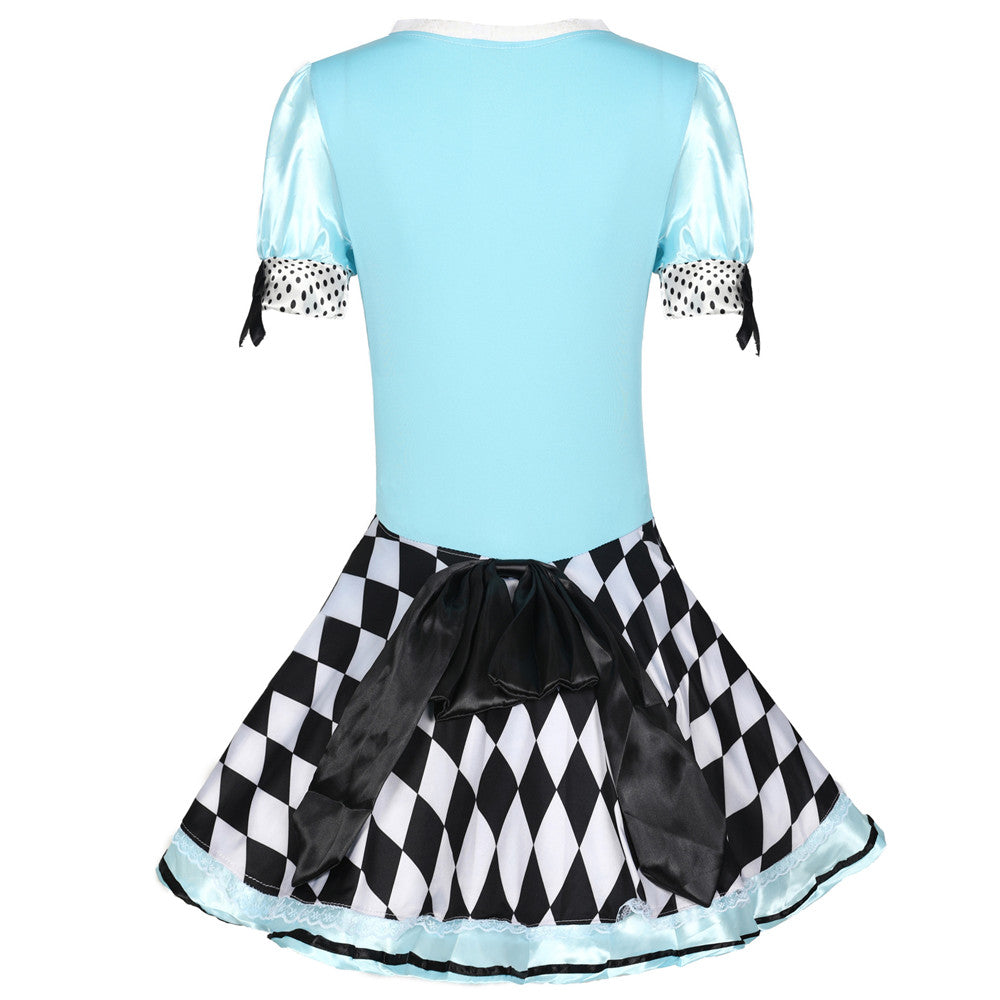 Alice in Wonderland Cosplay Costume Women Halloween Party Sweet Lolita Maid Costume Storybook Alice Queen of Heart Fancy Dress
