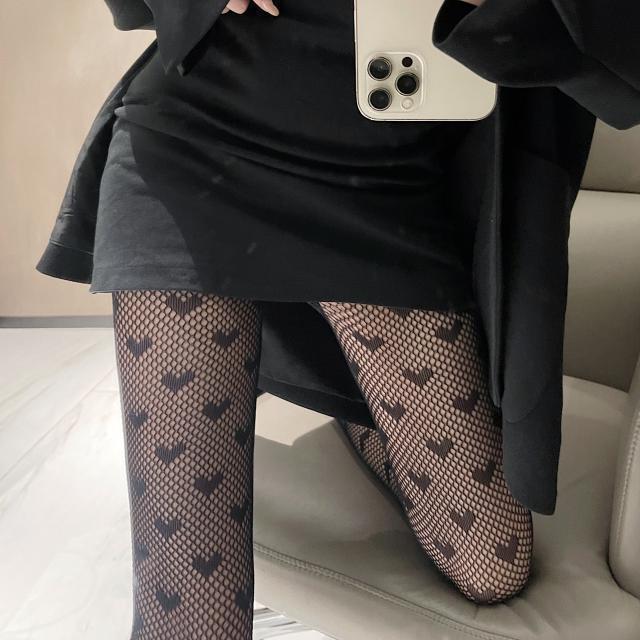 Sexy Tights Women Skull Mystery Thigh High Waist Stockings Gothic JK Lolita Mesh Nets Fishnet Pantyhose