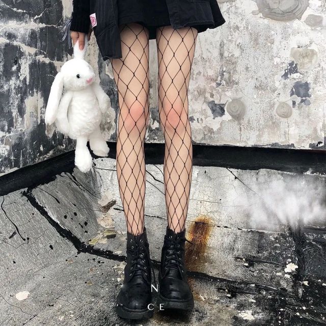 Sexy Tights Women Skull Mystery Thigh High Waist Stockings Gothic JK Lolita Mesh Nets Fishnet Pantyhose