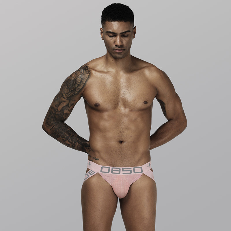 Cotton Breathable Gay Men Sexy Underwear Thong Men Jockstrap Patchwork Sissy panties Mens Thongs And G strings Sexi
