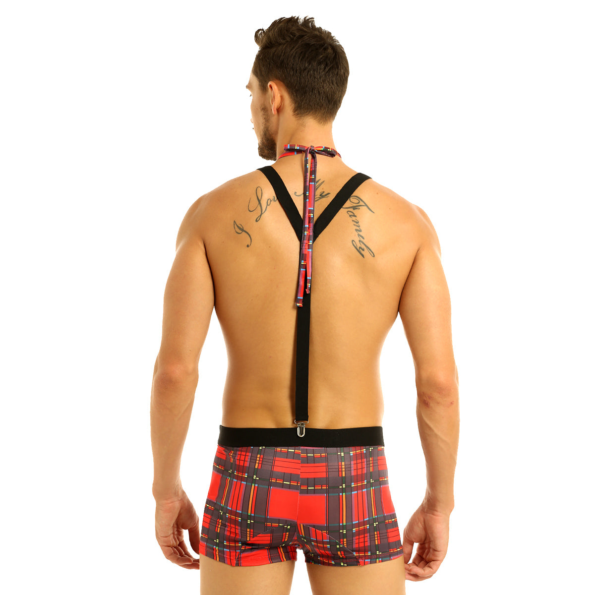 Mens Male sexy Sailor Costumes Navy Cosplay Costume Role Play Underwear Sets Elastic Suspenders Boxer Briefs with Collar Cuffs