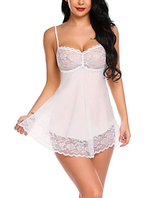 Women Clothes Sling Mesh Women Sleepwear Sleevless Lace Home Dress Sexy Nightgown Fashion Female Nightdress