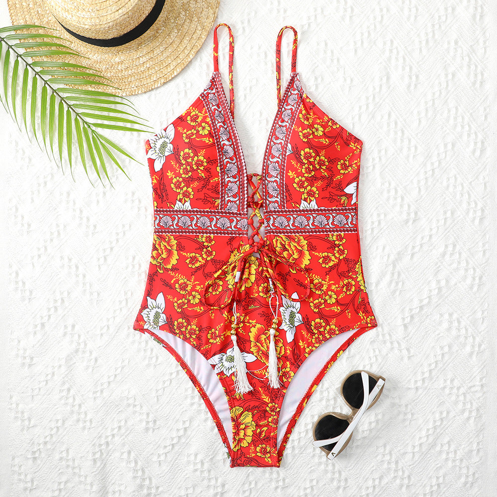 Sexy One Piece Swimsuit Patchwork Swimwear Women Monokini Bodysuit Push Up Swim Suit Patchwork Bathing Suit Beach Wear