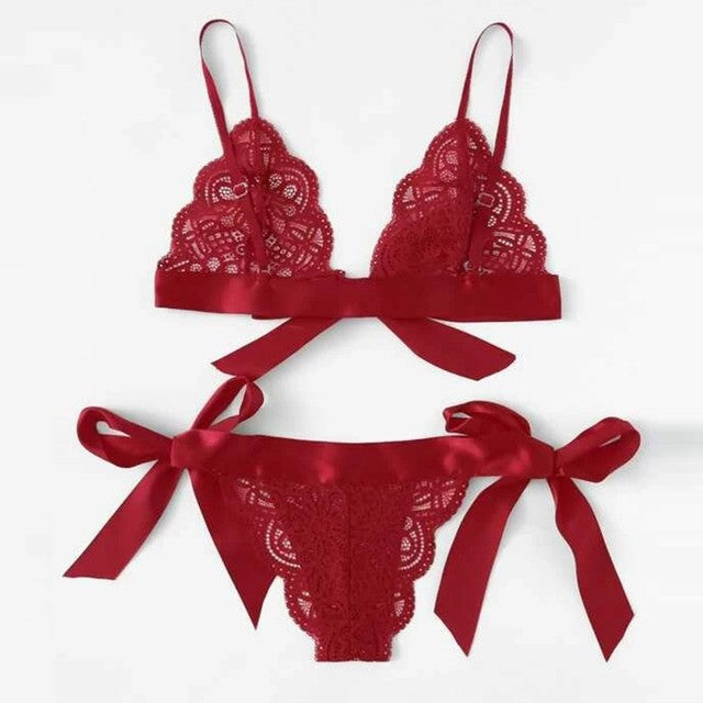 Sexy Embroidery Lace Bras Panties Set Erotic Lingerie Set Women Underwear Set Sexy Temptation Erotic Lingerie