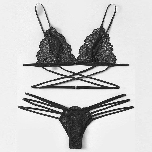 Sexy Embroidery Lace Bras Panties Set Erotic Lingerie Set Women Underwear Set Sexy Temptation Erotic Lingerie