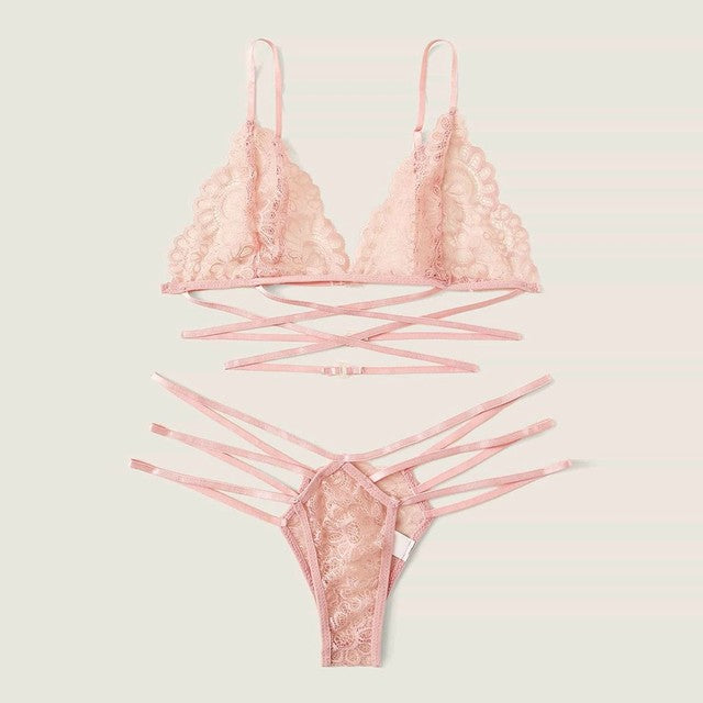 Sexy Embroidery Lace Bras Panties Set Erotic Lingerie Set Women Underwear Set Sexy Temptation Erotic Lingerie