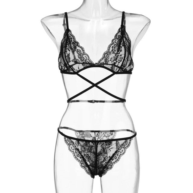 Sexy Embroidery Lace Bras Panties Set Erotic Lingerie Set Women Underwear Set Sexy Temptation Erotic Lingerie