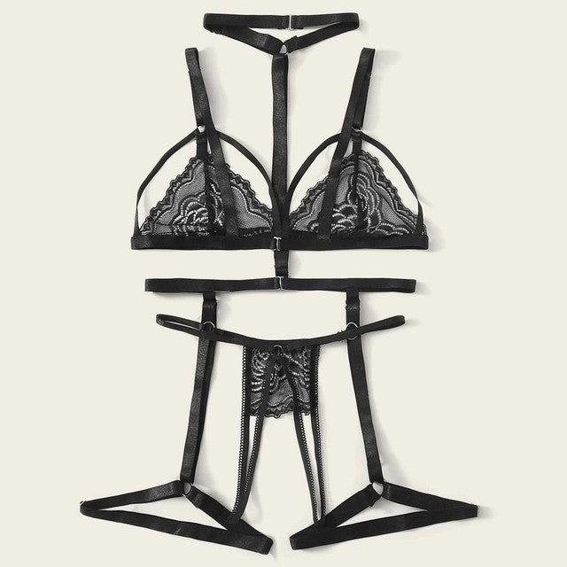 Sexy Embroidery Lace Bras Panties Set Erotic Lingerie Set Women Underwear Set Sexy Temptation Erotic Lingerie