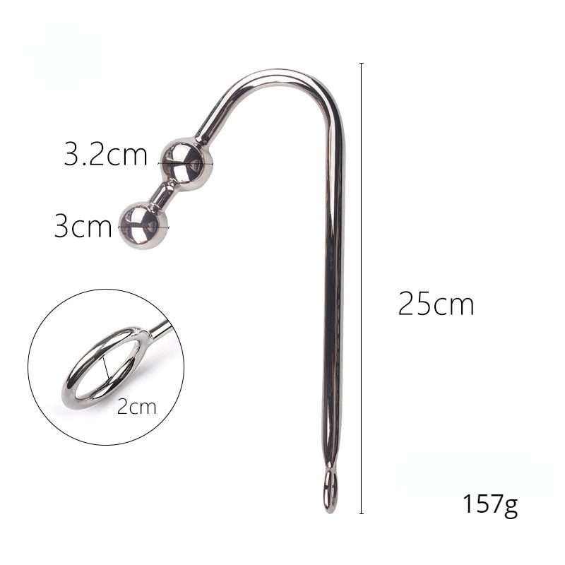 Metal Anal Hook BDSM Sex Toys Anal Ball Butt Plug Bondage Prostage Massager Anal Dildo Chastity