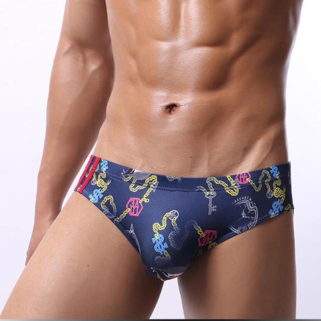 Brief Men Underwear Sexy Print Mens Briefs Comfortable Cuecas Masculina Homme Man Boxershorts M-2XL