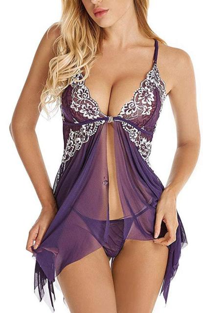 Women Clothes Sling Mesh Women Sleepwear Sleevless Lace Home Dress Sexy Nightgown Fashion Female Nightdress