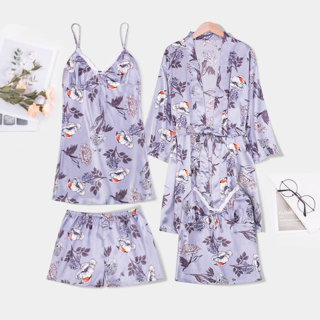 Women Sleepwear Short Set Pajamas For Women Pajama Short Sleeve Shorts Summer Pijama Casual Female Pijama Home Wear Plus size