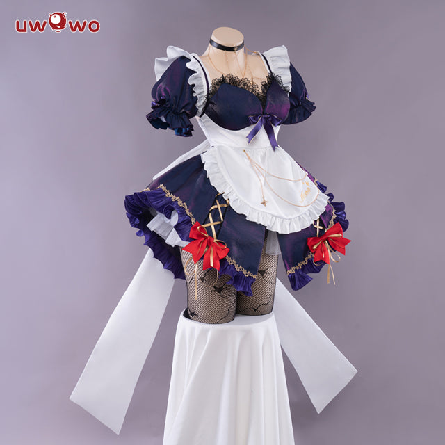 Exclusive Authorization UWOWO Game Genshin Impact Mona Maid Dress New Cosplay Costume Cute Carnival Halloween Christmas