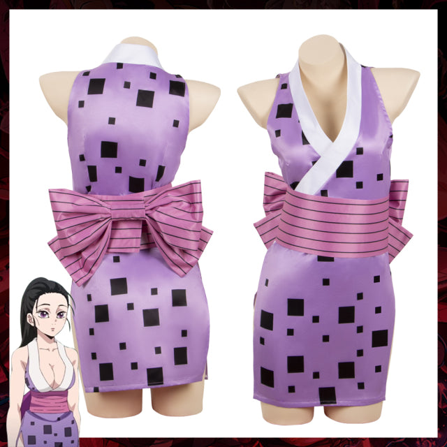 Anime Demon Slayer Suma Hinatsuru Makio Cosplay Costume Uzui Tengen Wives Uniform Dress Entertainment District Arc