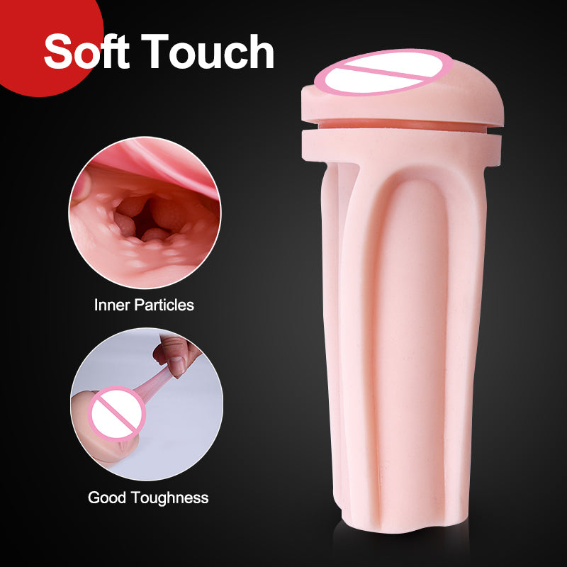 Electric Mastubation Cup 18cm Deep Masturbator Male Pulse Vibrating Soft Silicone Mute Strong Vibration Erotic Sex toys for Men