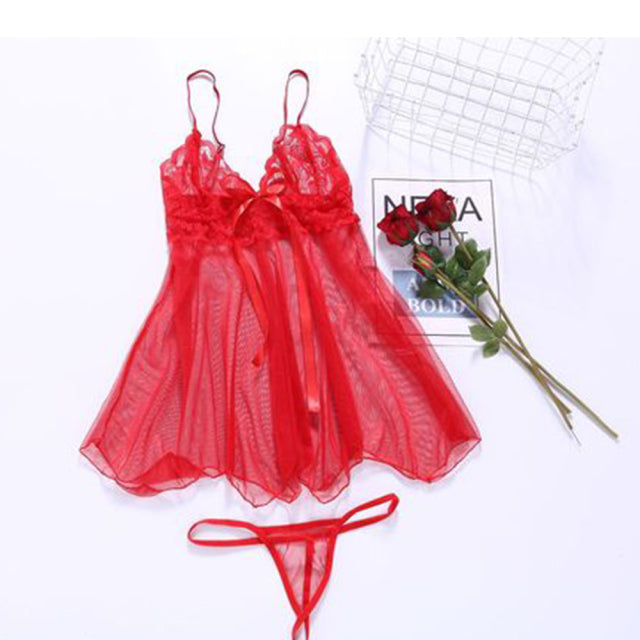 Hot Women Sexy Erotic Sling Lingerie Nightwear Robe Babydoll Attractive Sexy Sleepwear Charming Night Dress Sleep Wear