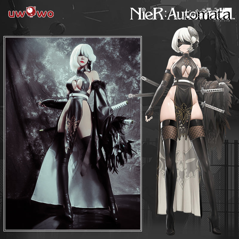 PRE SALE UWOWO ×DISHWASHER1910 Nier: Automata 2B Cheongsam Fanart Ver. Cosplay Costume Exclusive Authorized Suits