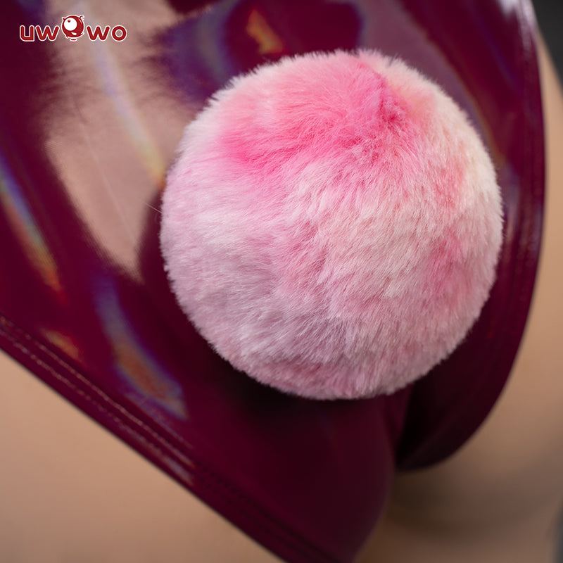 UWOWO Demon Slayer: Kimetsu no Yaiba Shinobu Kocho Cosplay Costume Fursuit Bunny Version Sexy Bodysuit Cute Rabbit Big Fur Coat