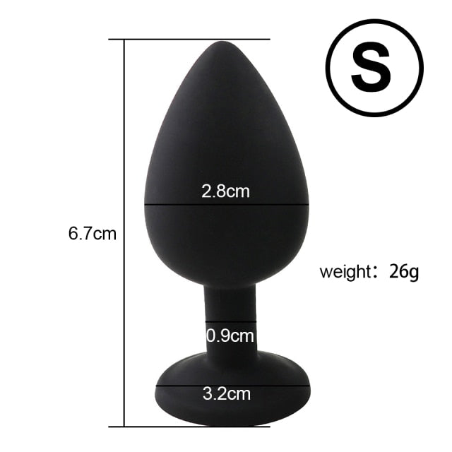 Soft Silicone Anal Butt Plug Massager Adult Sex Toys for Men Women Couples Anal Trainer  Anal Plug Mini Erotic Bullet Vibrator