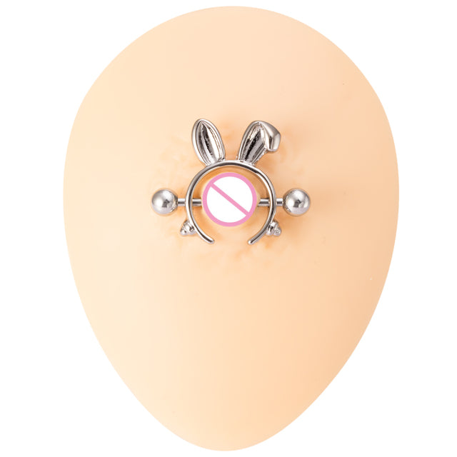 1 Pair Bee Bird Nipple Barbell 14g Cow Spider Nipple Rings Surgical Steel Nipple Piercing Ring Women Sexy Body Piercing Jewelry