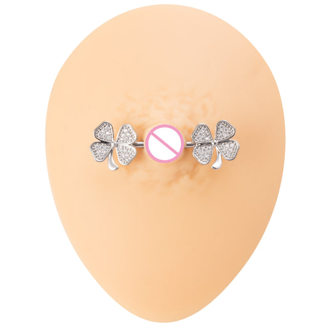 1 Pair Bee Bird Nipple Barbell 14g Cow Spider Nipple Rings Surgical Steel Nipple Piercing Ring Women Sexy Body Piercing Jewelry