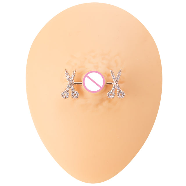 1 Pair Bee Bird Nipple Barbell 14g Cow Spider Nipple Rings Surgical Steel Nipple Piercing Ring Women Sexy Body Piercing Jewelry