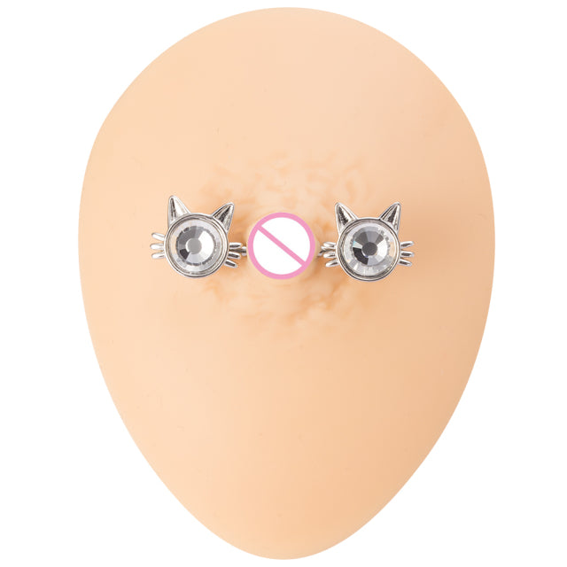 1 Pair Bee Bird Nipple Barbell 14g Cow Spider Nipple Rings Surgical Steel Nipple Piercing Ring Women Sexy Body Piercing Jewelry