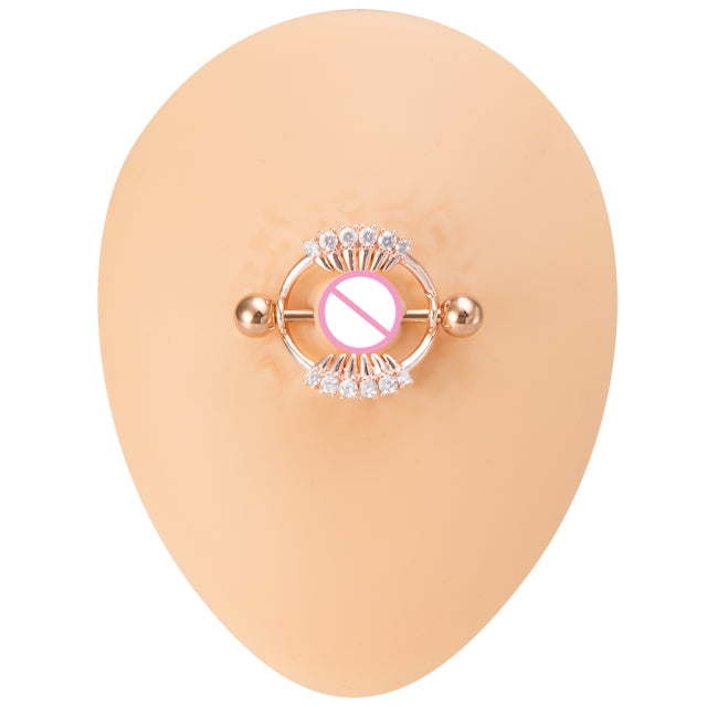 1 Pair Bee Bird Nipple Barbell 14g Cow Spider Nipple Rings Surgical Steel Nipple Piercing Ring Women Sexy Body Piercing Jewelry