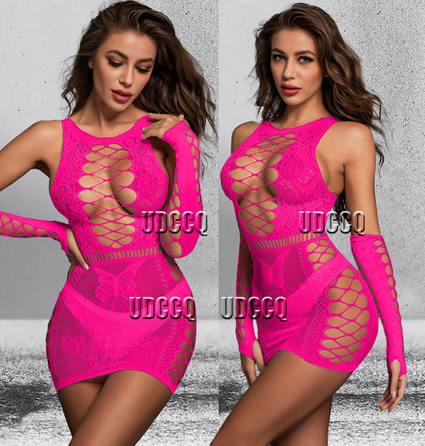 Babydoll exotic apparel Catsuit Underwear Chemises Teddies garters Costume sleepwea sexy dress for sex PINK lingerie plus size
