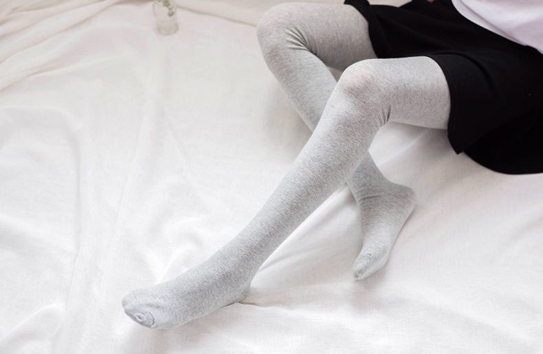 Cotton socks thigh socks over the knee lengthened 80cm high tube socks autumn and winter women