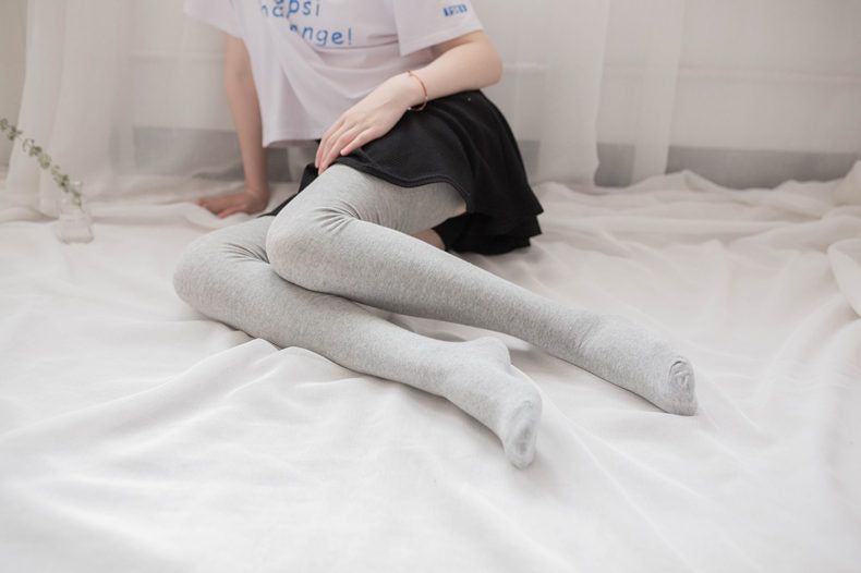 Cotton socks thigh socks over the knee lengthened 80cm high tube socks autumn and winter women