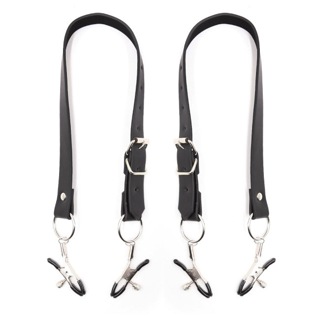 New Stainless Steel Metal Chain Nipple Clamps Female Breast clitoris Clip Massage Novelty Sex Toys BDSM Nipple Milk Clips